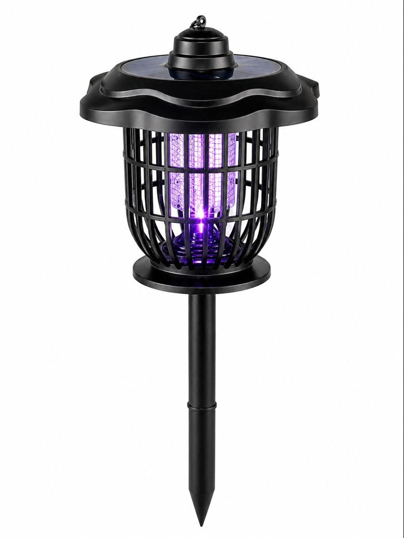 Lampa solara LED si UV, 2 in 1, anti tantari sau decorativa, 52cm inaltime