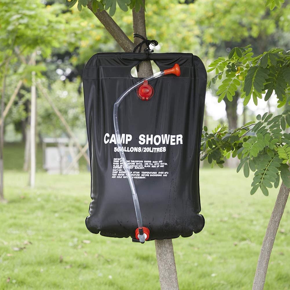 Dus portabil pentru camping, PVC, reglabil, capacitate 20 litri