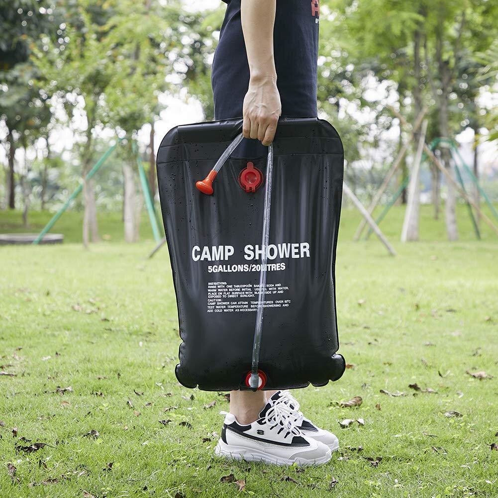 Dus portabil pentru camping, PVC, reglabil, capacitate 20 litri