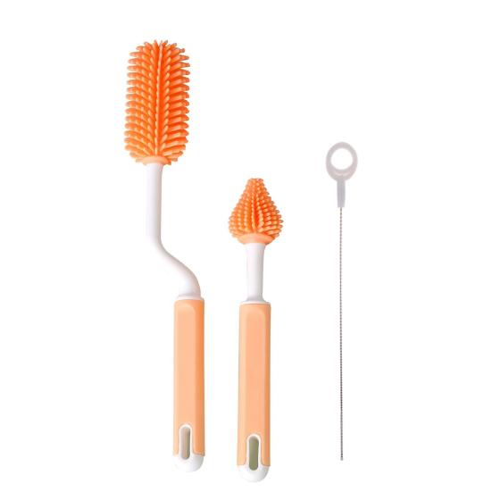 2 x seturi perii silicon cani, pahare, biberoane