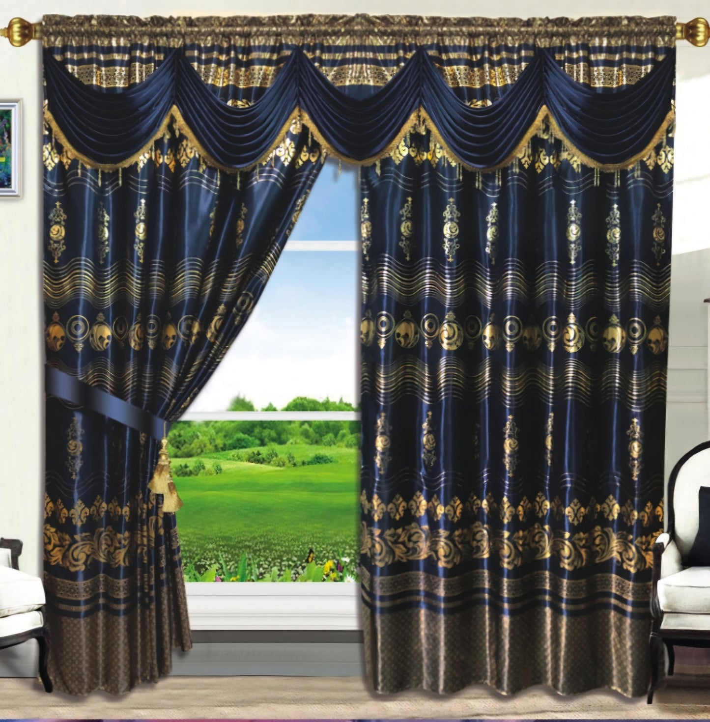 Draperie Jacquard, 300 x 250, diverse culori