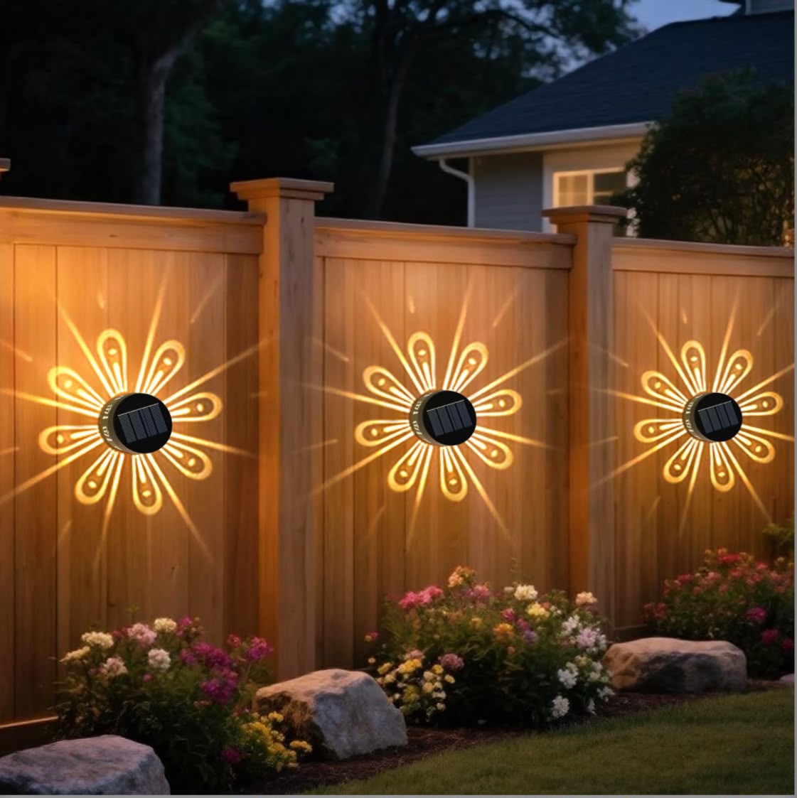 Set 6 lampi solare, LED RGB