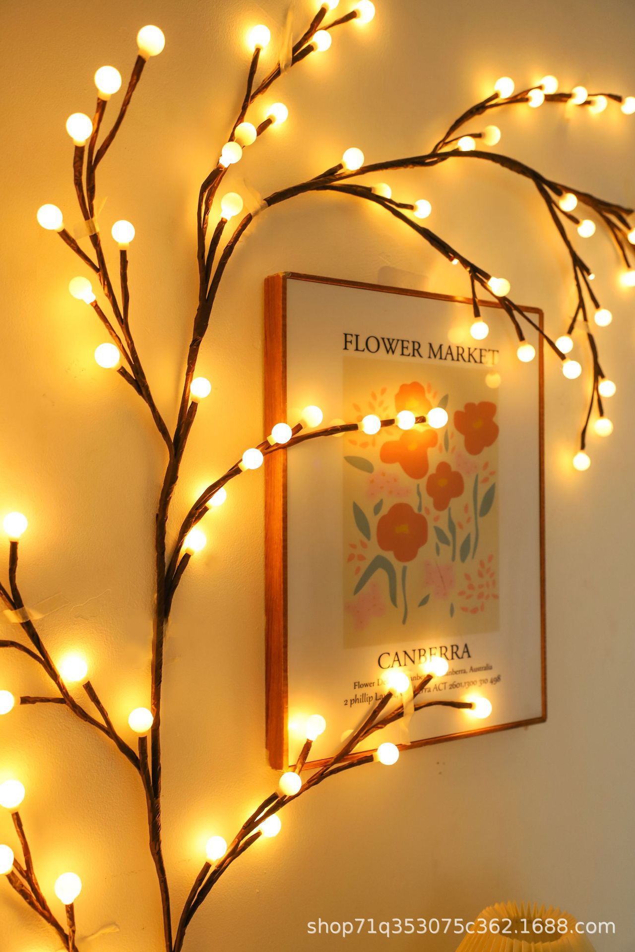 Ghirlanda luminoasa decorativa cu ramuri flexibile – 1.6 m