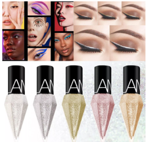 Se 5 x Glitter, fard de ochi lichid, Waterproof Long Wear