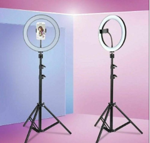 Lampa circulara cu suport selfie, 60W