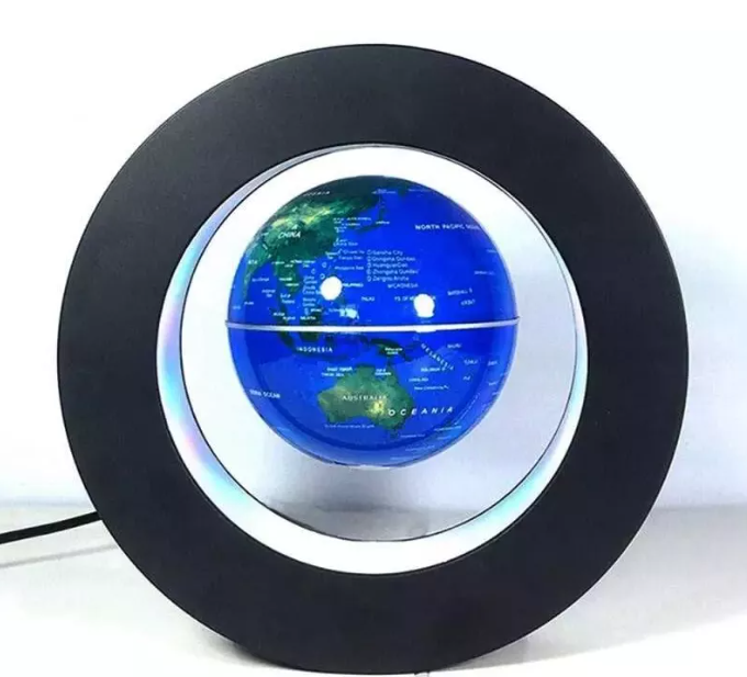 Glob Magnetic Levitant Iluminare LED, Suport Rotund