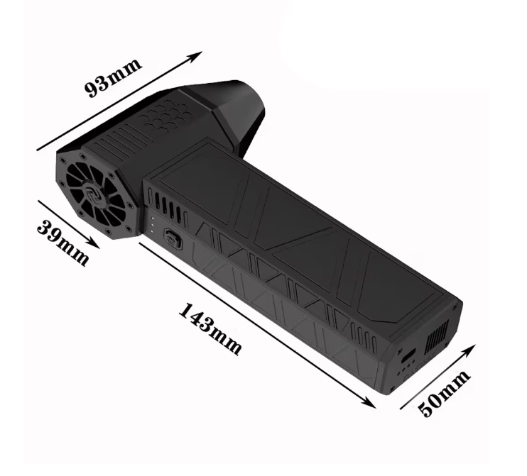 Suflanta aer cu mini ventilator electric cu jet turbo X3, portabila si multifunctionala, flux puternic de aer, 130000RPM si 52m/s