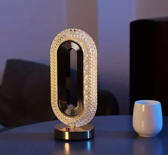 Rama Iluminata Decorativa Eleganta, 3 Temperaturi de Lumina, Smart Touch