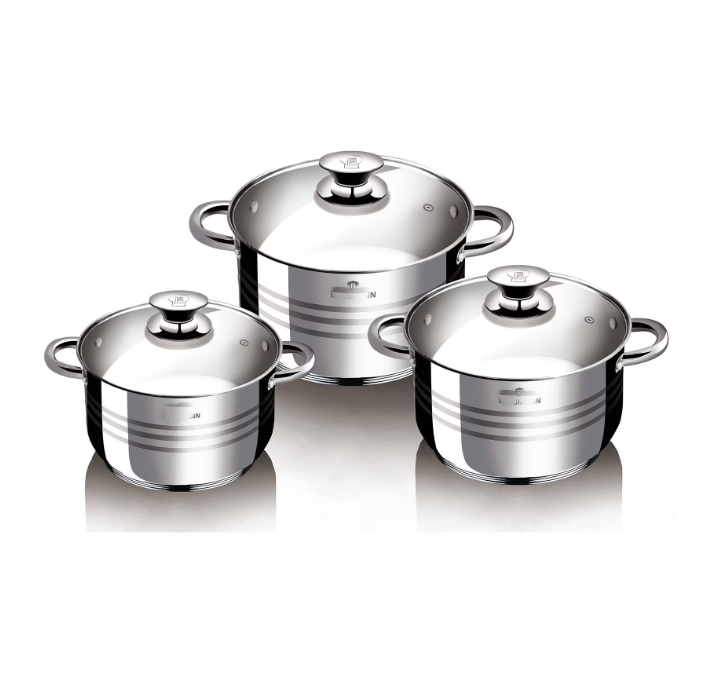 SET 3 OALE DIN INOX CU CAPACE
