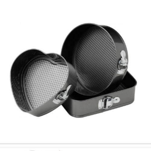 Set 3 forme pentru prajituri - forma rotunda, patrata si inima