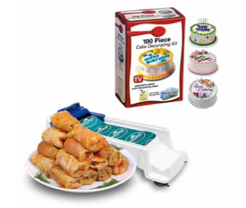 Aparat de facut sarmale + Set 100 piese decorat torturi