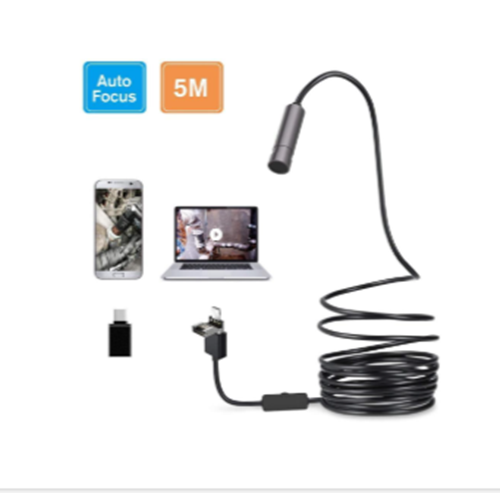 Camera endoscop 2 in 1 pentru Android si Windows, waterproof, 5 metri