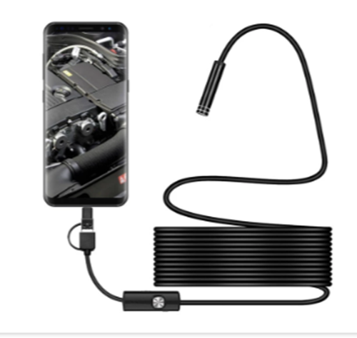 Camera endoscop 2 in 1 pentru Android si Windows, waterproof, 5 metri