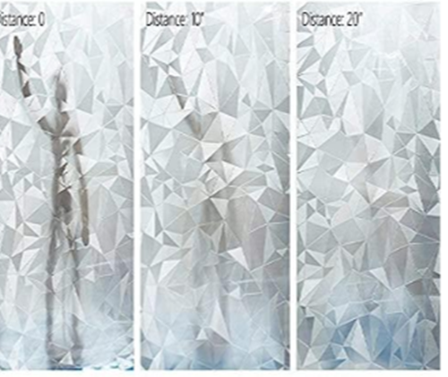 Folie geam cu efecte geometrice, 45 cm x 300 cm