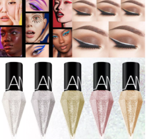 Se 5 x Glitter, fard de ochi lichid, Waterproof Long Wear