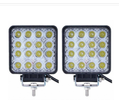 Set 2 proiectoare LED auto offroad 48W, 16 LED, 12V-24V