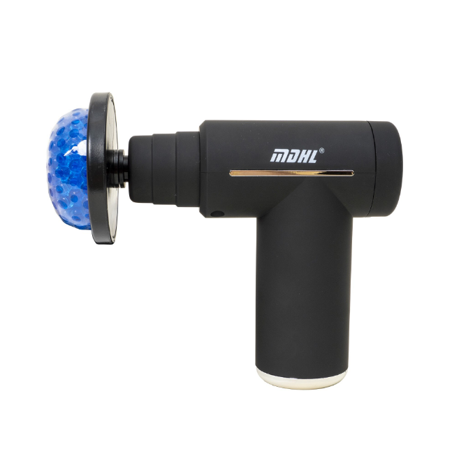 Aparat pentru masaj, tip pistol, 6 capete, 6 trepte de viteza, incarcare USB