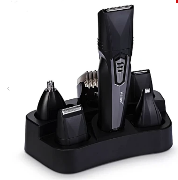 Aparat de tuns 8 in 1 Kemei KM 640 capilar si contur acumulator negru