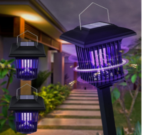 Felinar solar antiinsecte, lumina UV