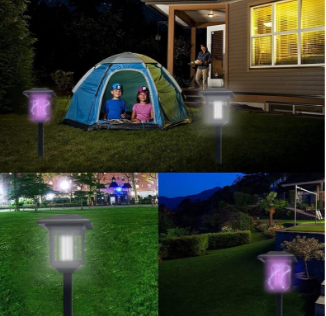 Felinar solar antiinsecte, lumina UV