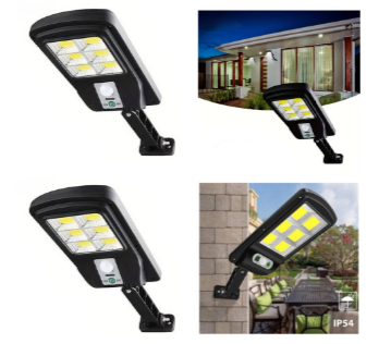 Set 2 x Lampa solara stradala 120 LED, 6 casete 36w