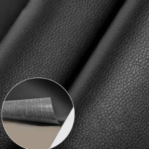 2x Piele artificiala autoadeziva, 45 x 300 cm, Negru