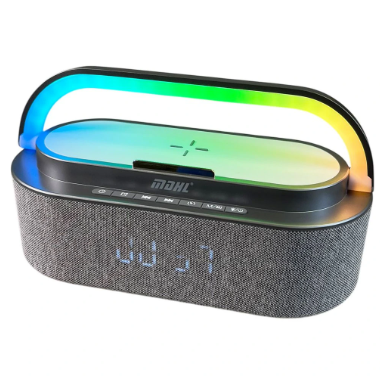 Boxa bluetooth cu incarcare wireless pentru telefon si lampa RGB MD-S305