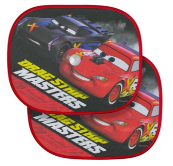 Set 2 parasolare cu ventuze pentru geamuri laterale auto, 44x35 cm