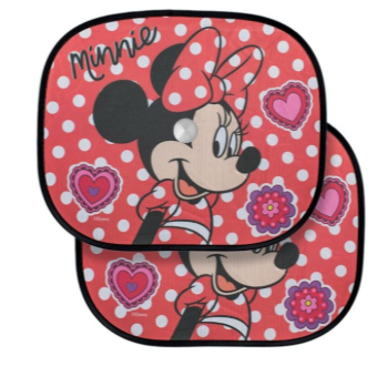 Set 2 parasolare cu ventuze pentru geamuri laterale auto, 44x35 cm