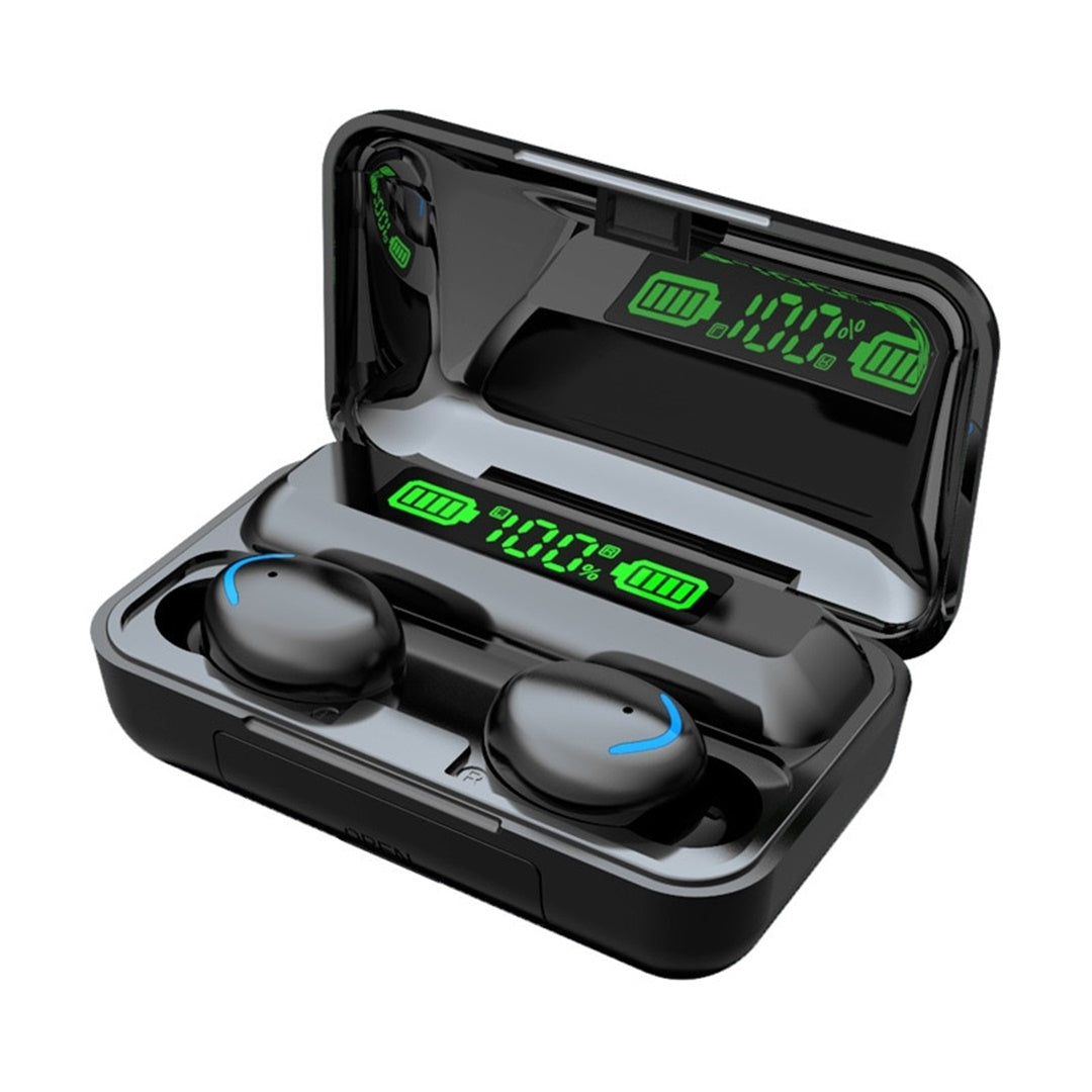 Casti bluetooth cu baterie externa incorporata