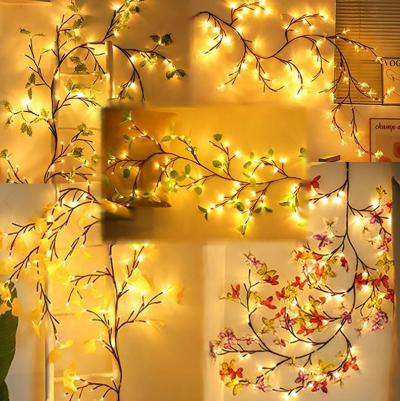 Ghirlanda luminoasa decorativa cu ramuri flexibile – 1.6 m