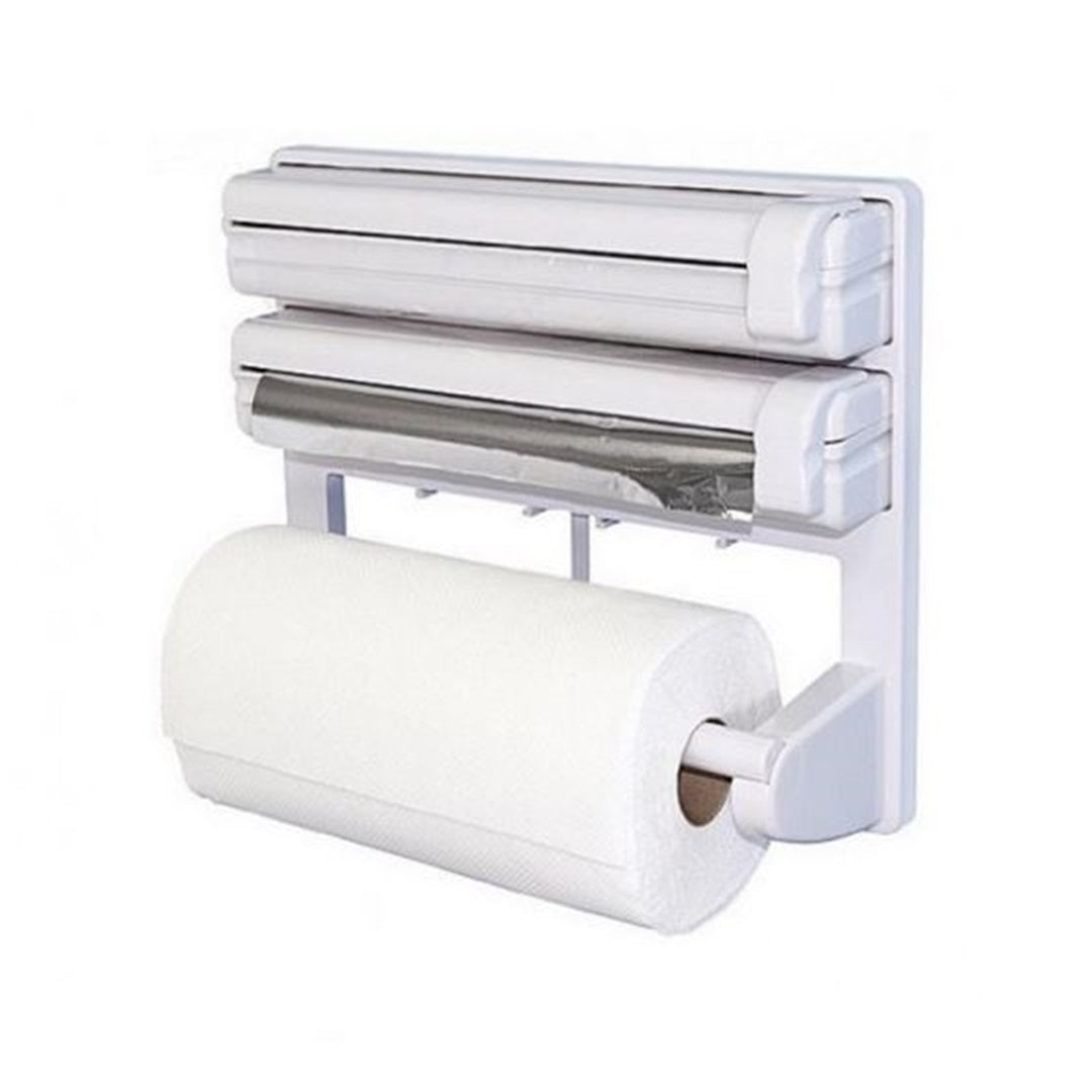 Dispenser 3in1 de bucatarie, pentru hartie, folie aluminiu si folie alimentara