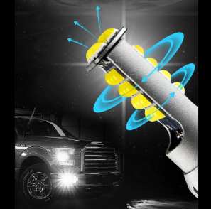 Set 2 becuri auto LED H7 , 8500LM, 6000K, 80W