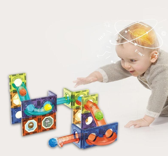 Blocuri de constructii magnetice, 42 de elemente, +3ani