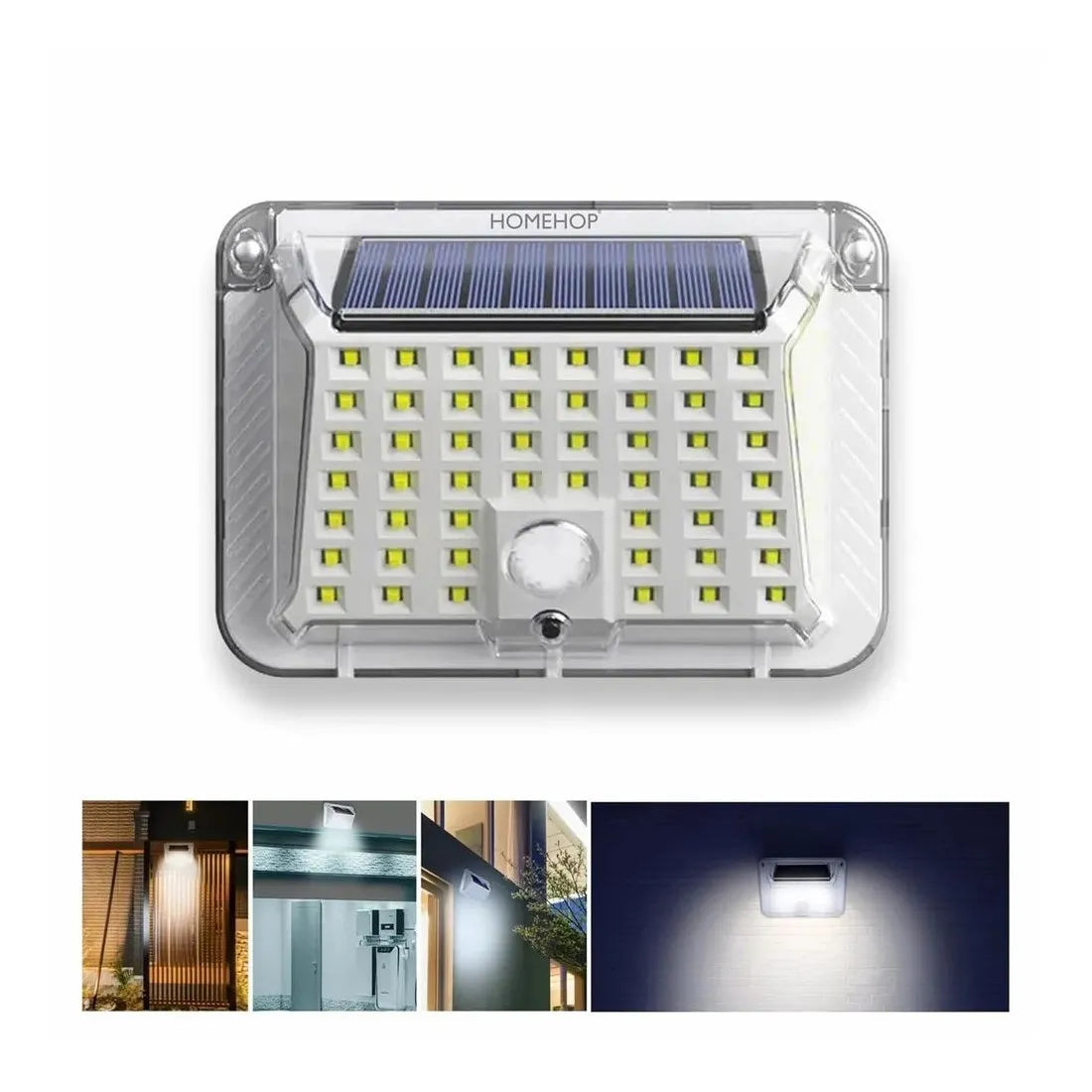Set 4 Lampi Solare 90 LED Jortan, Senzor de Miscare, IP65, 1200mAh