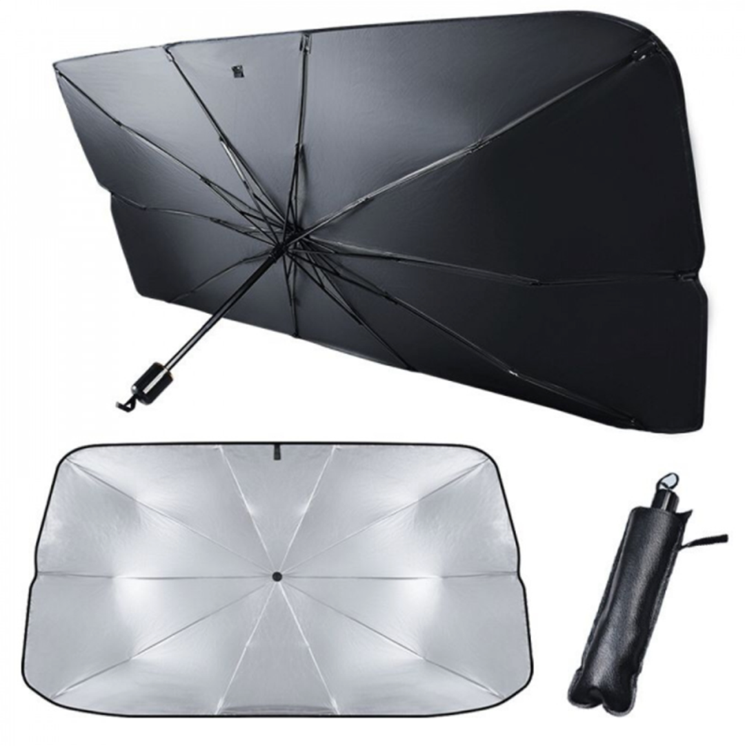 Parasolar tip umbrela pentru masina,145 x 80 cm