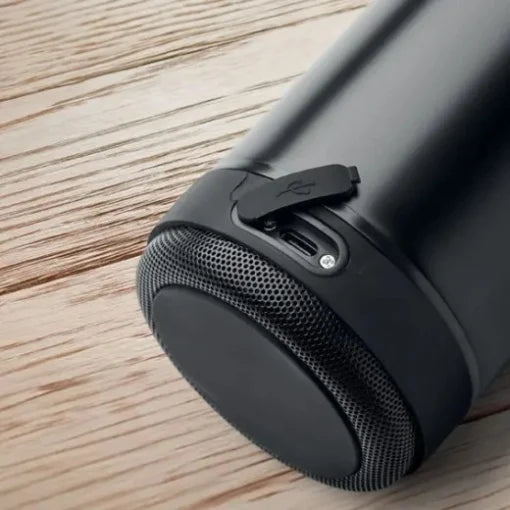 Termos Negru 500ml cu Boxă Bluetooth și LED