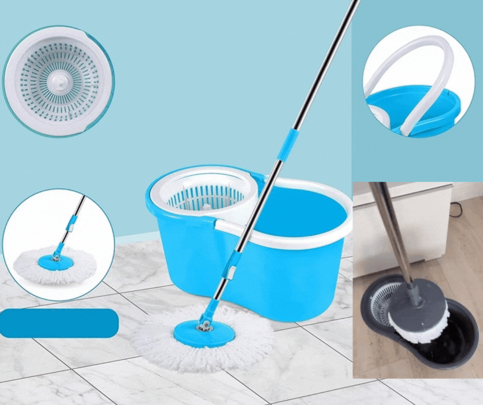 Mop rotativ cu galeata - 2600 rpm la stoarcere