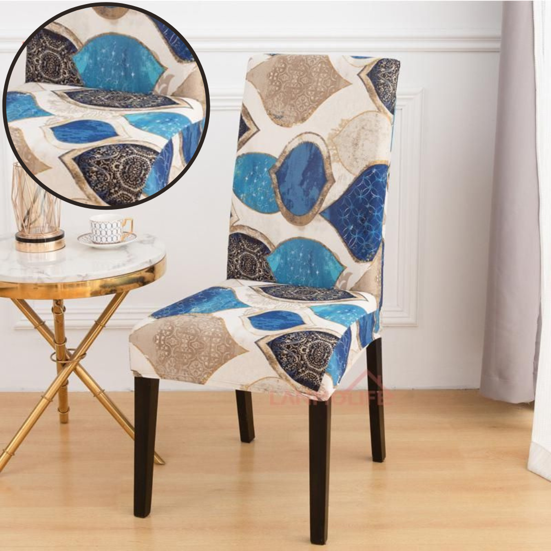 Set 6x huse pentru scaune cu diverse modele din material catifelat