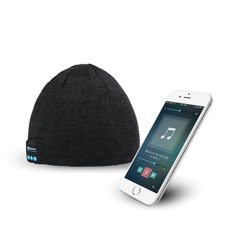 Caciula unisex cu 2 difuzoare, microfon si bluetooth