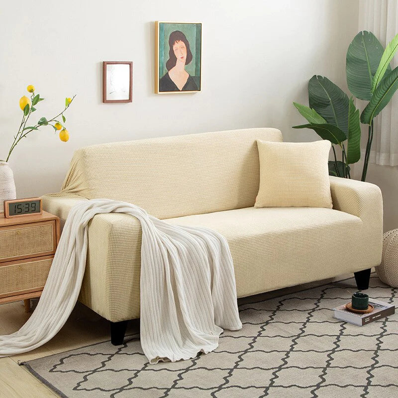Huse texturate premium pentru canapea, bumbac, diferite culori, Rezistente la apa, Universale