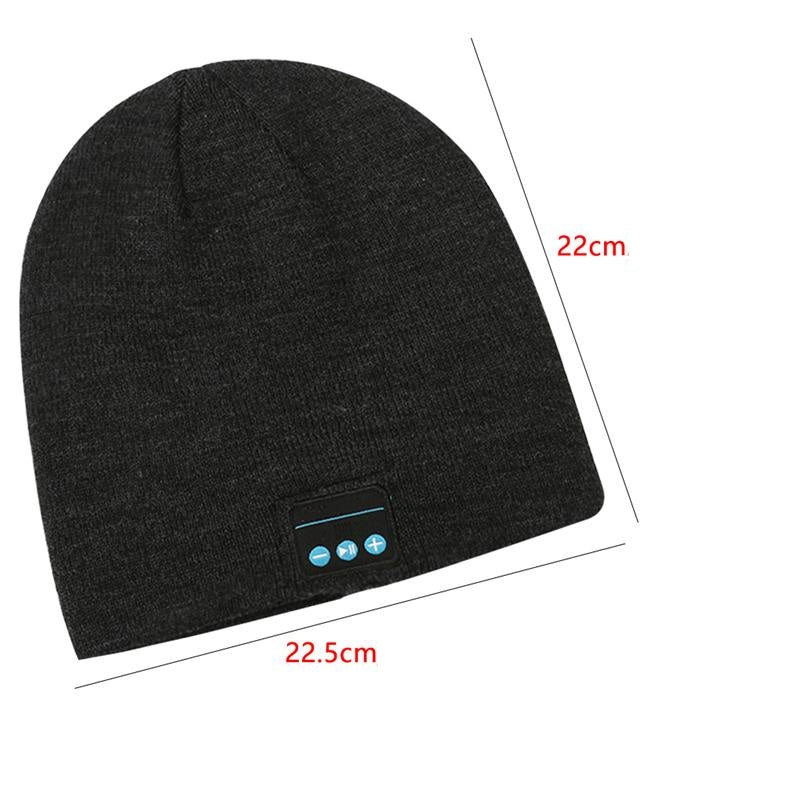 Caciula unisex cu 2 difuzoare, microfon si bluetooth