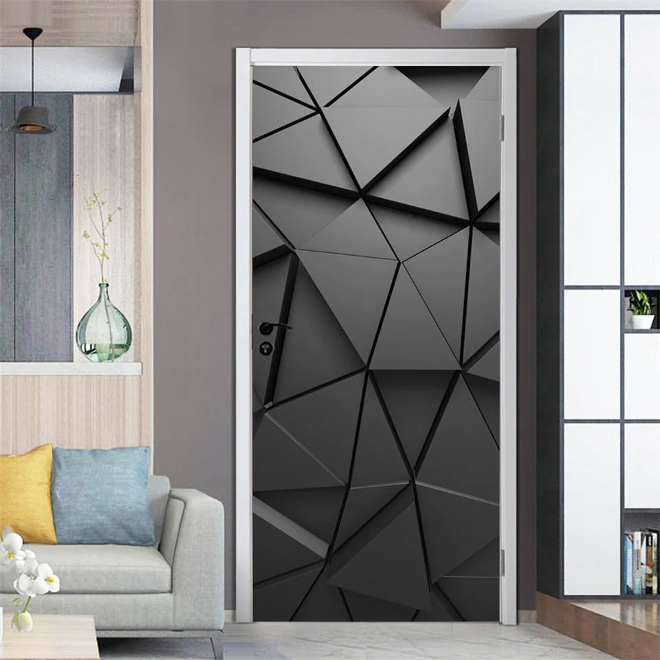 Autocolant 3D decorativ pentru usa 77x220cm