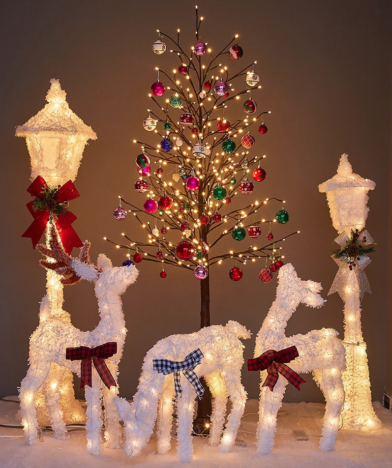 Copac decorativ cu lumini, diverse modele