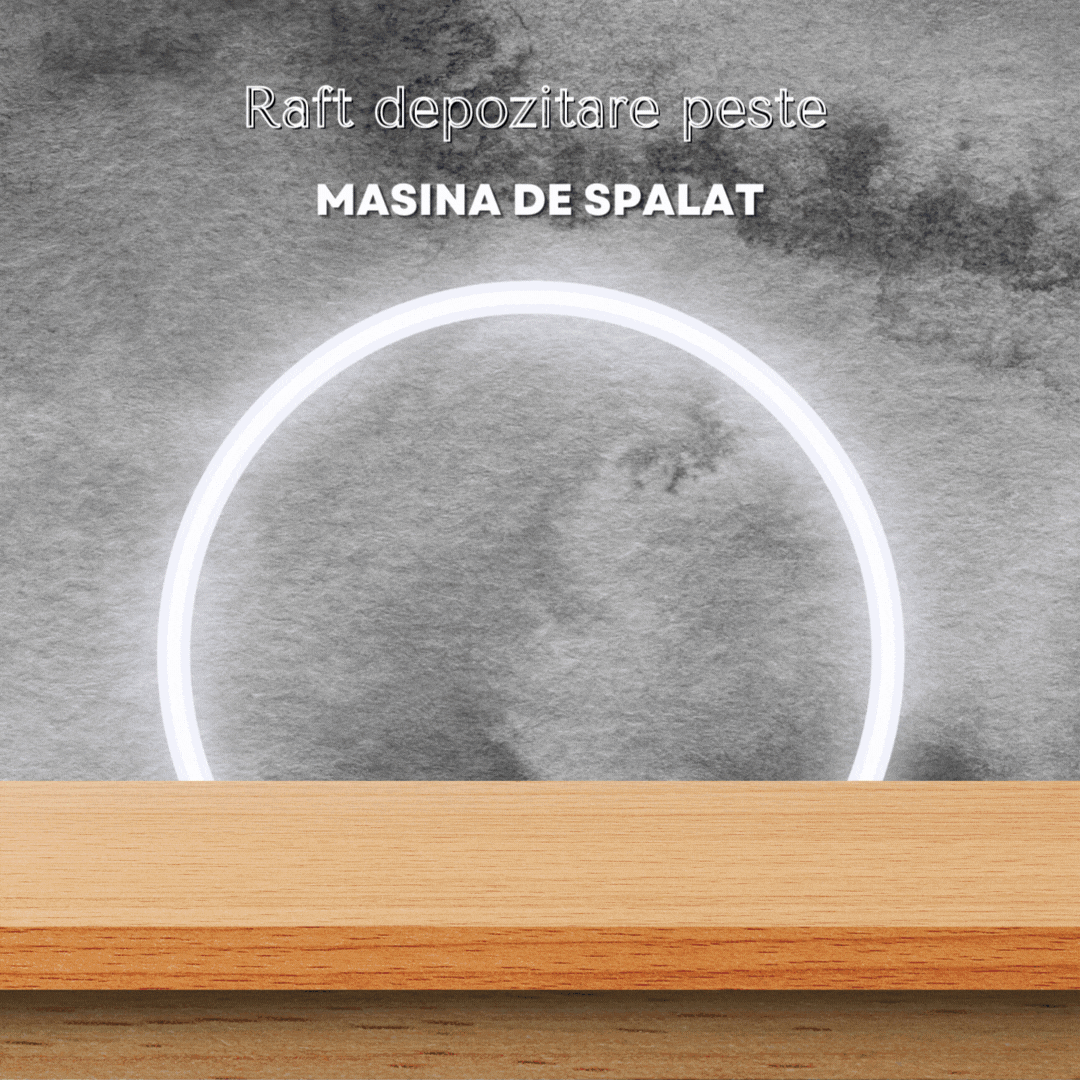 Raft depozitare peste masina de spalat