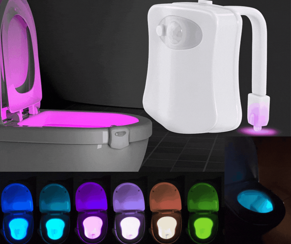 set 2 x Lampa LED pentru toaleta cu senzor de lumina