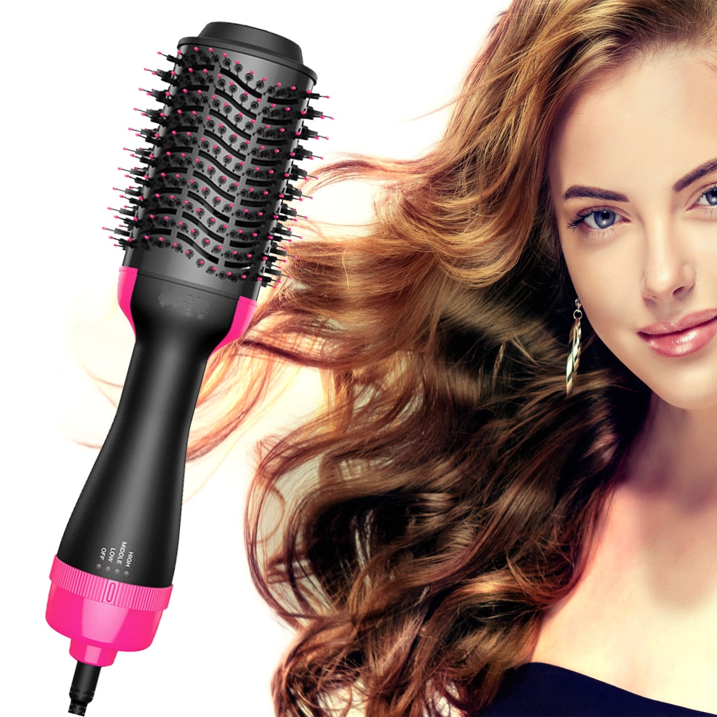 Perie electrica pentru uscarea, indreptarea sau ondularea parului PurrfectHair