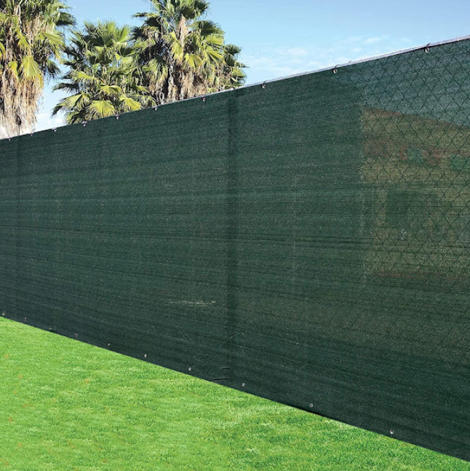Plasa verde de umbrire antivant cu inele, 160 gr/mp, diferite dimensiuni