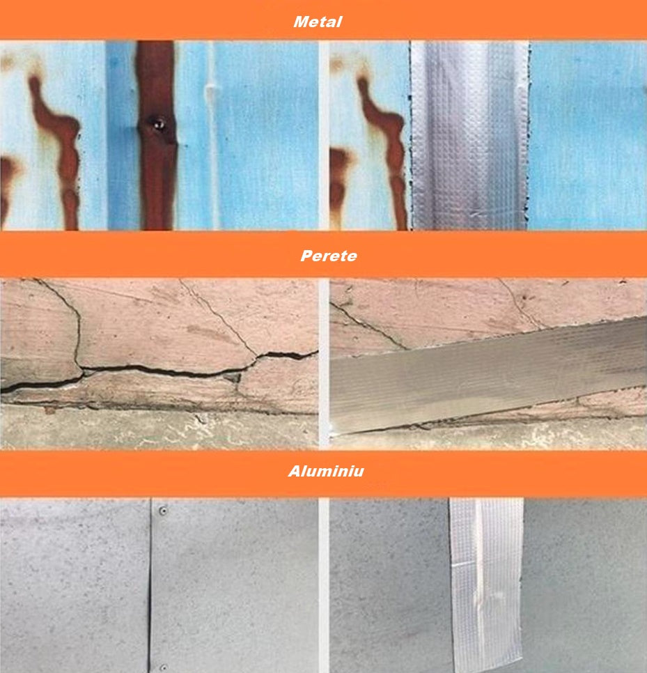 Set 2 x banda adeziva izolatoare din aluminiu