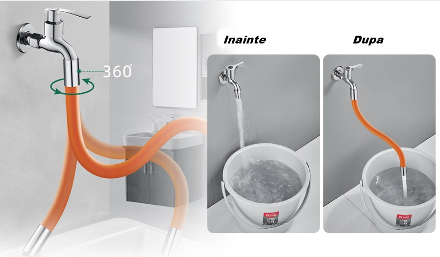 SET 2 X Extensie flexibila pentru robinet
